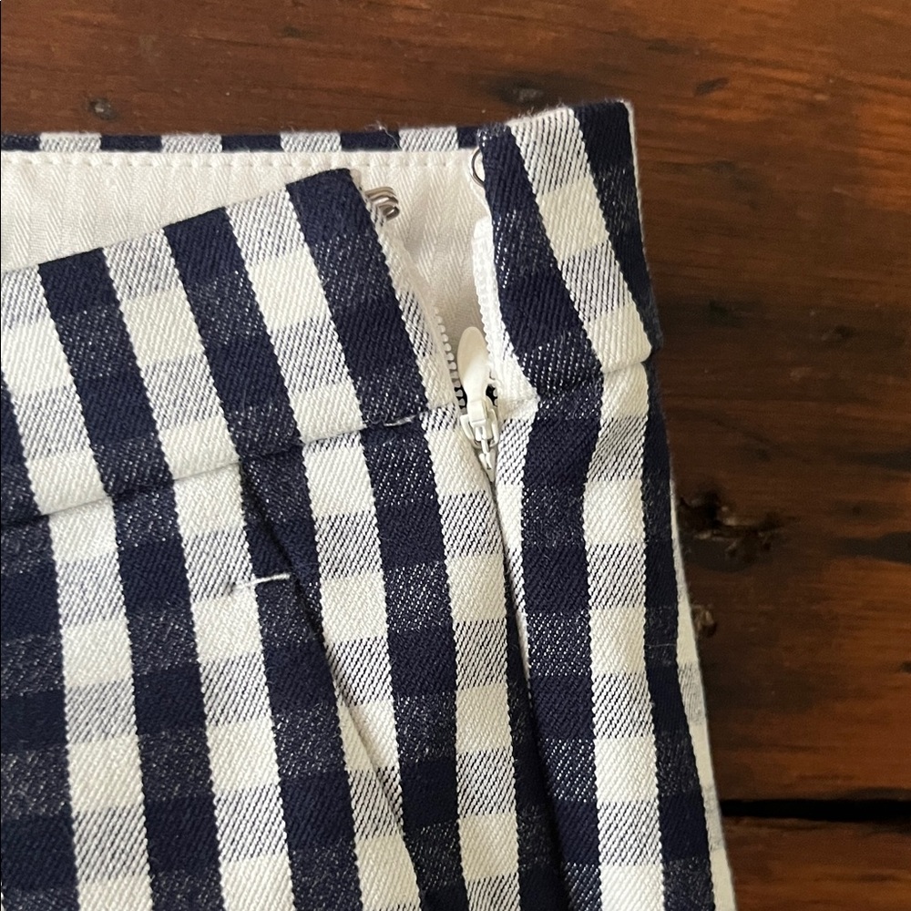 J. Crew Martie Women’s Black and White Checkered Pants Size 12P - Picture 4 of 8